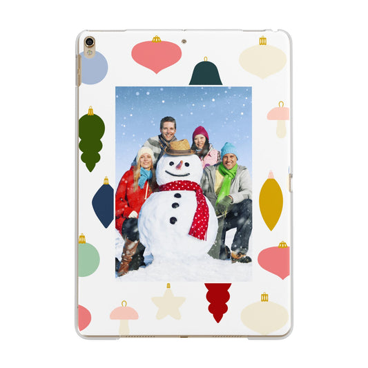 Personalised Christmas Baubles Apple iPad Gold Case