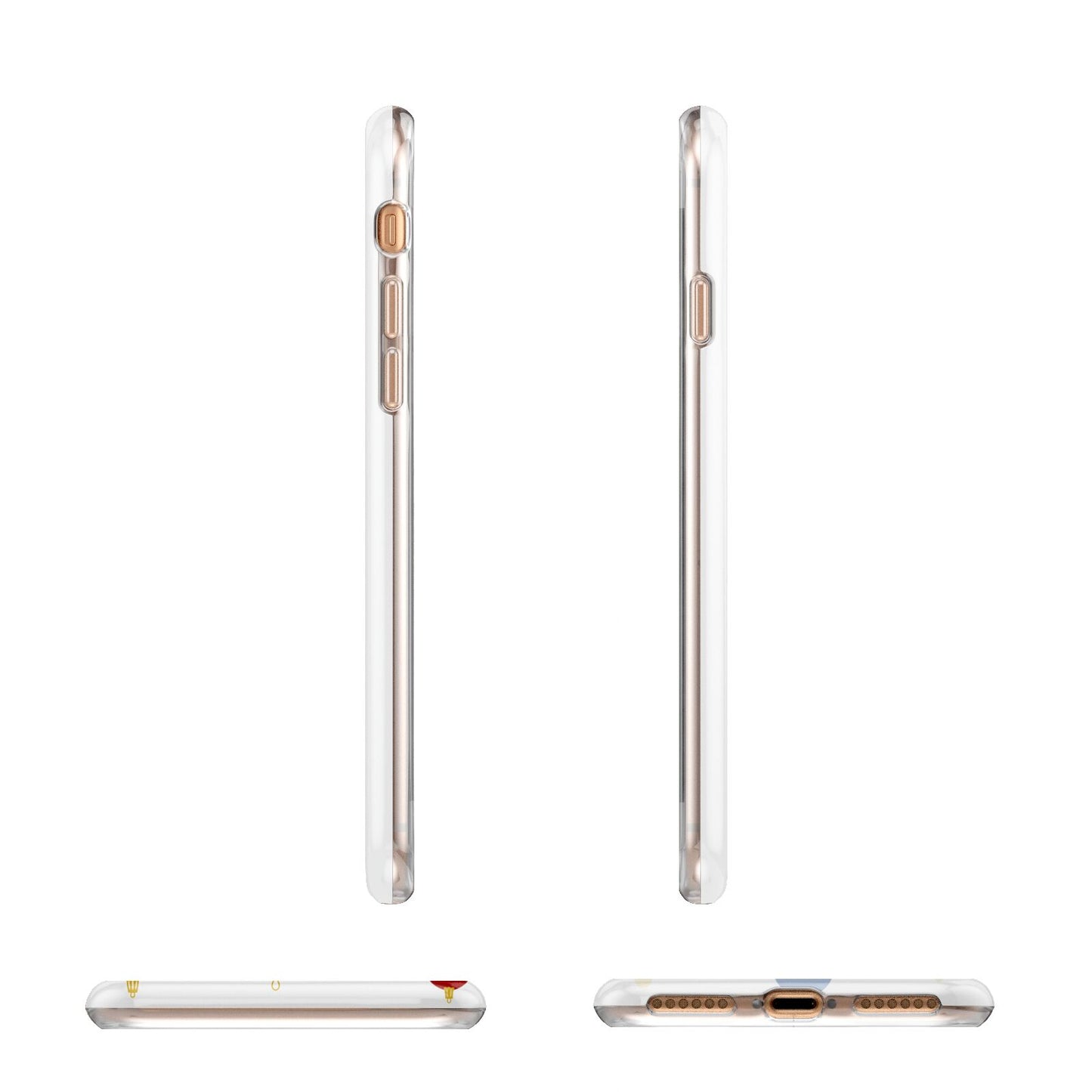 Personalised Christmas Baubles Apple iPhone 7 8 3D Wrap Tough Case Alternative Image Angles