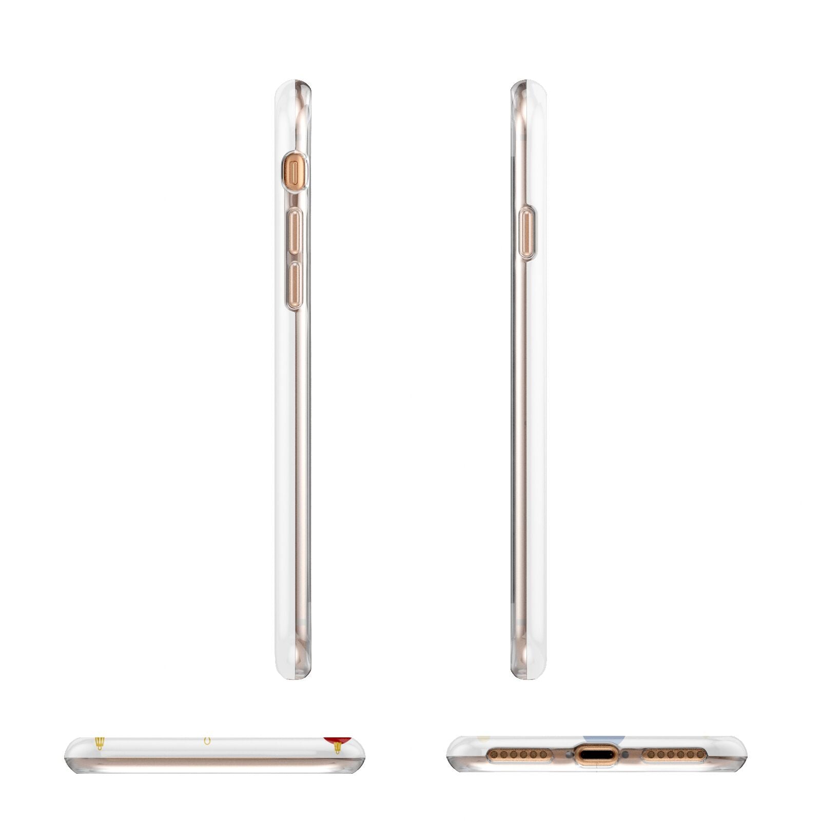 Personalised Christmas Baubles Apple iPhone 7 8 3D Wrap Tough Case Alternative Image Angles