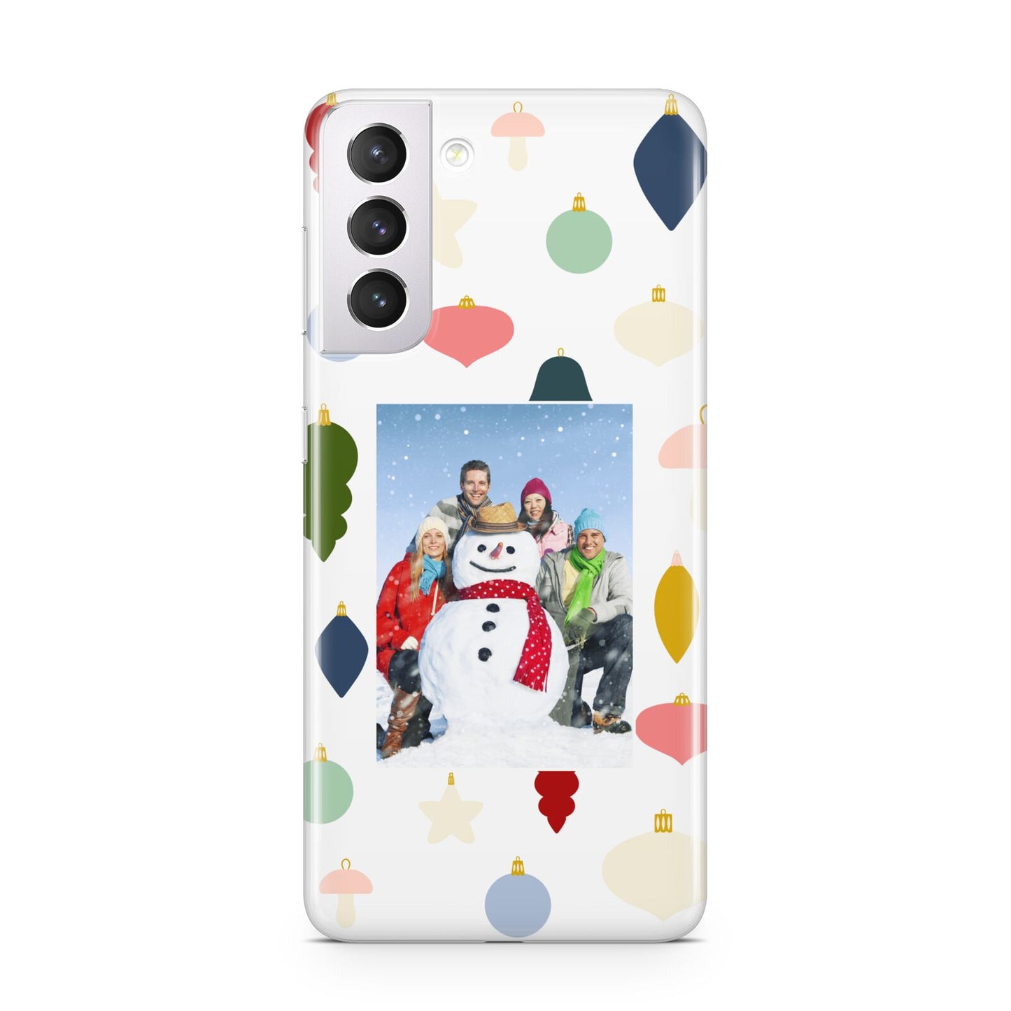 Personalised Christmas Baubles Samsung S21 Case