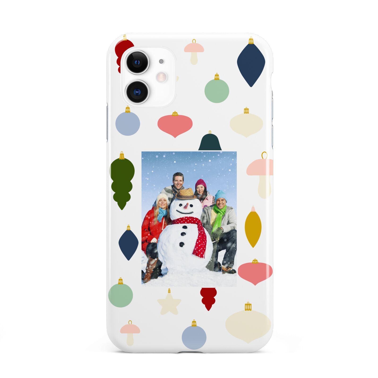 Personalised Christmas Baubles iPhone 11 3D Tough Case