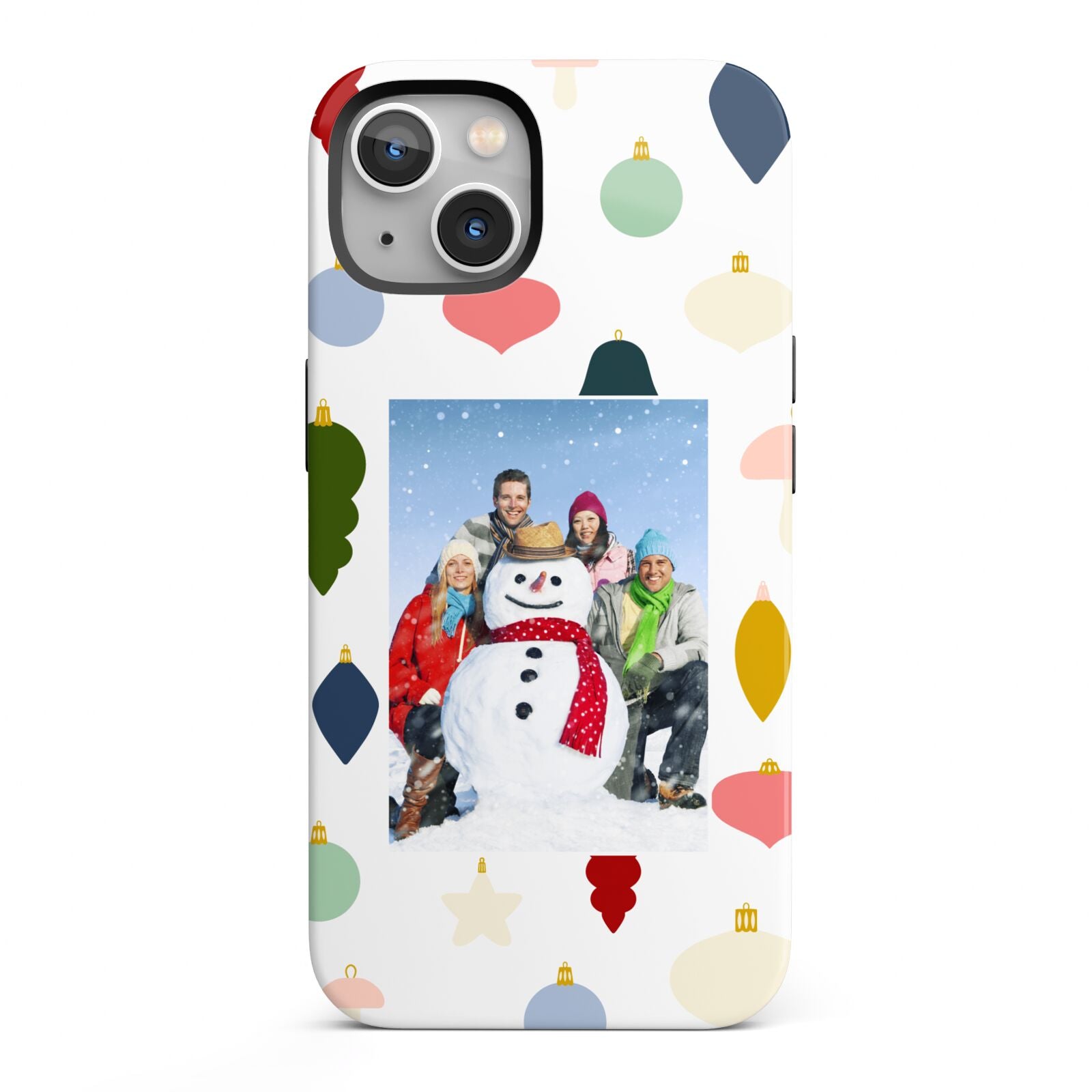 Personalised Christmas Baubles iPhone 13 Full Wrap 3D Tough Case