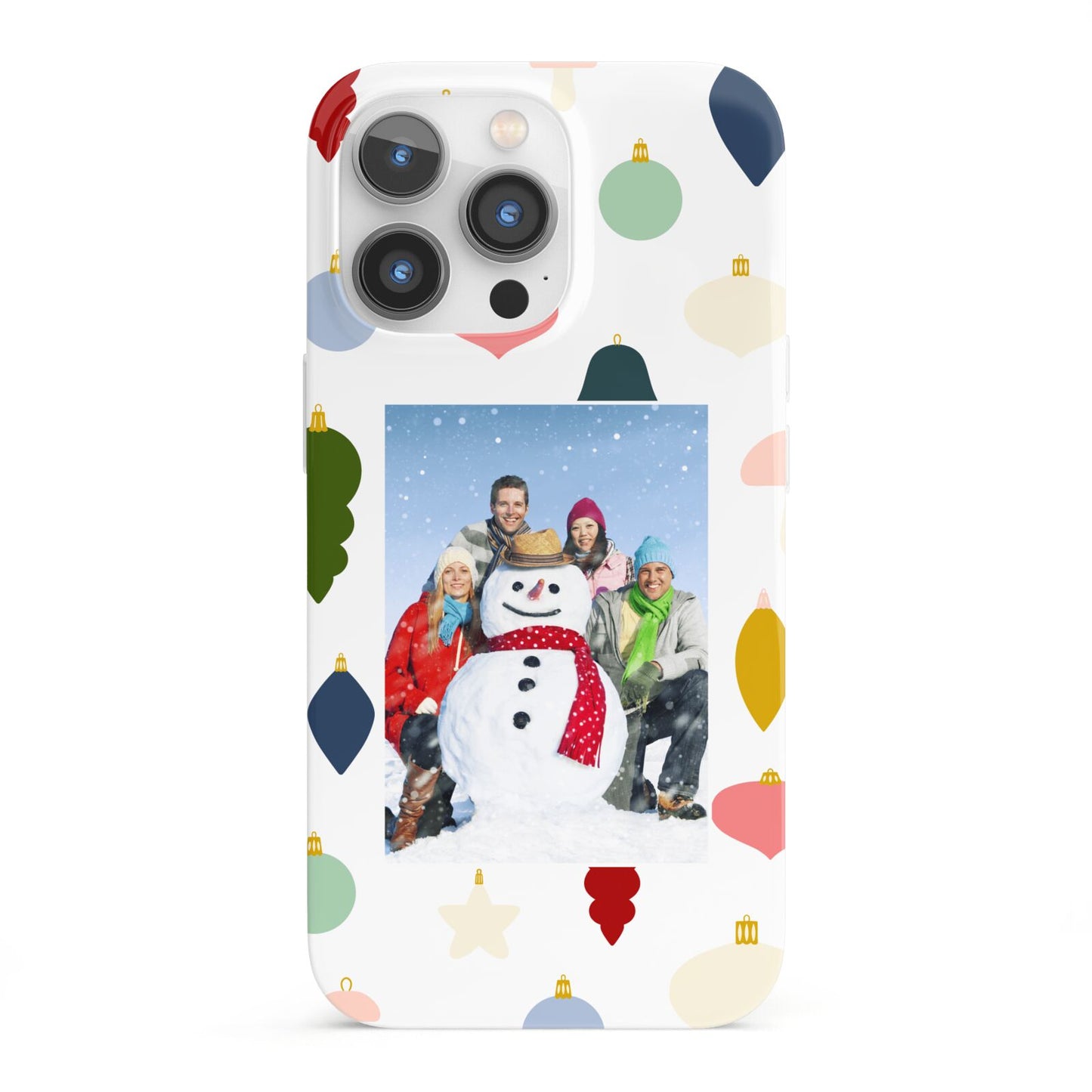 Personalised Christmas Baubles iPhone 13 Pro Full Wrap 3D Snap Case