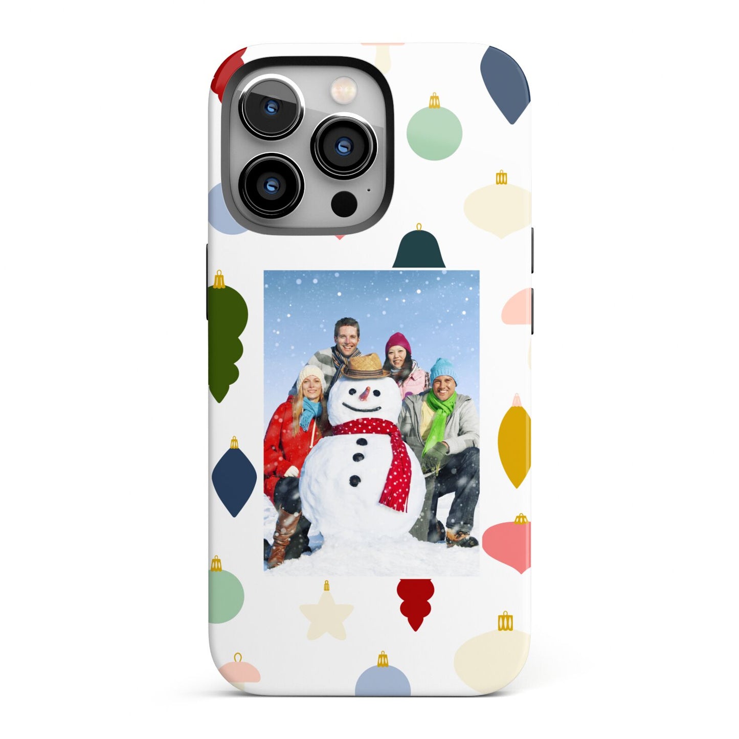 Personalised Christmas Baubles iPhone 13 Pro Full Wrap 3D Tough Case