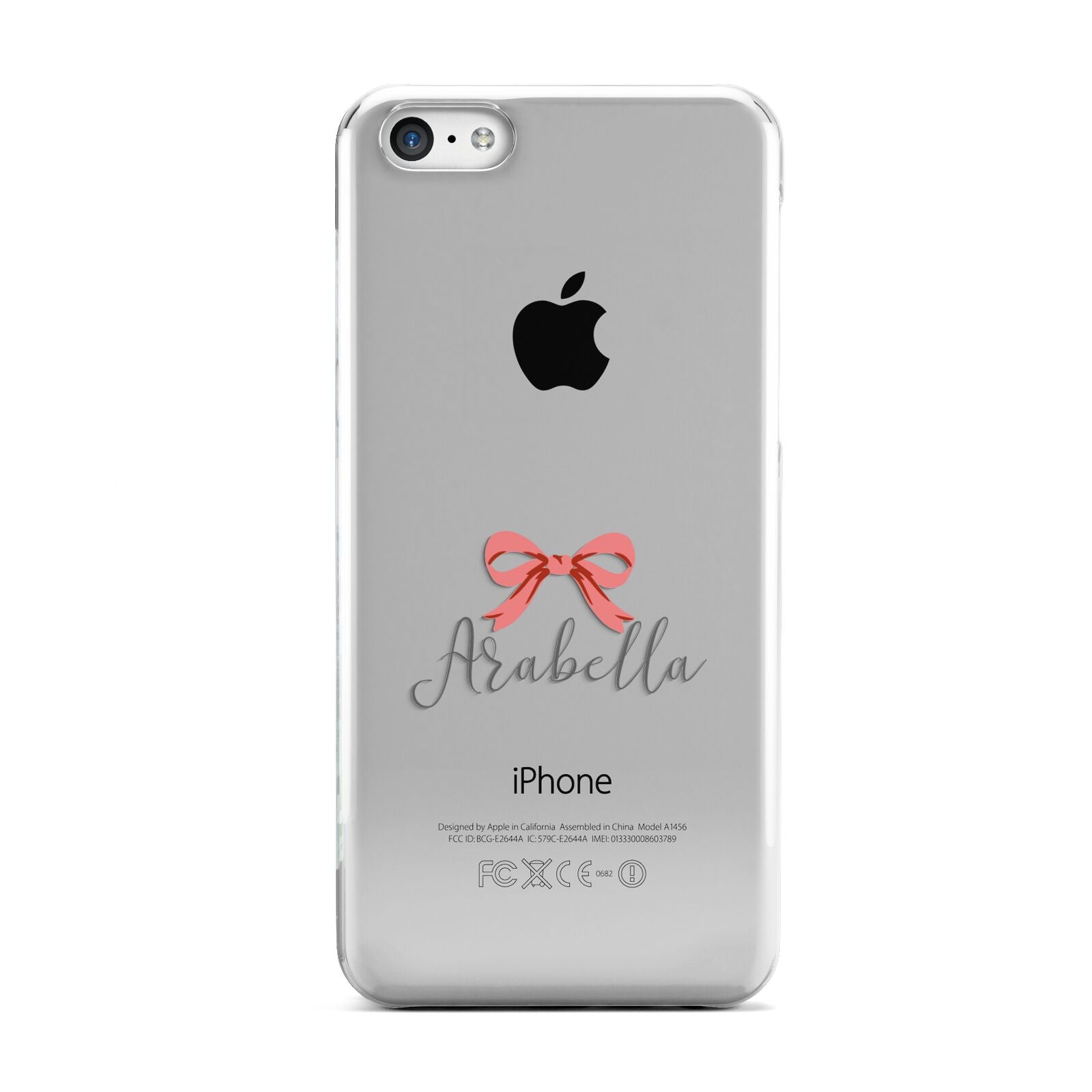 Personalised Christmas Bow Apple iPhone 5c Case