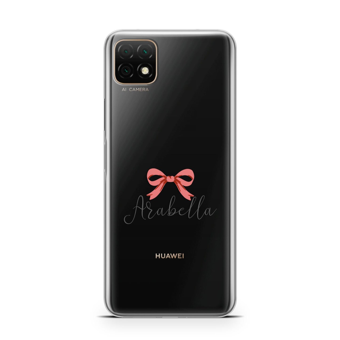 Personalised Christmas Bow Huawei Enjoy 20 Phone Case