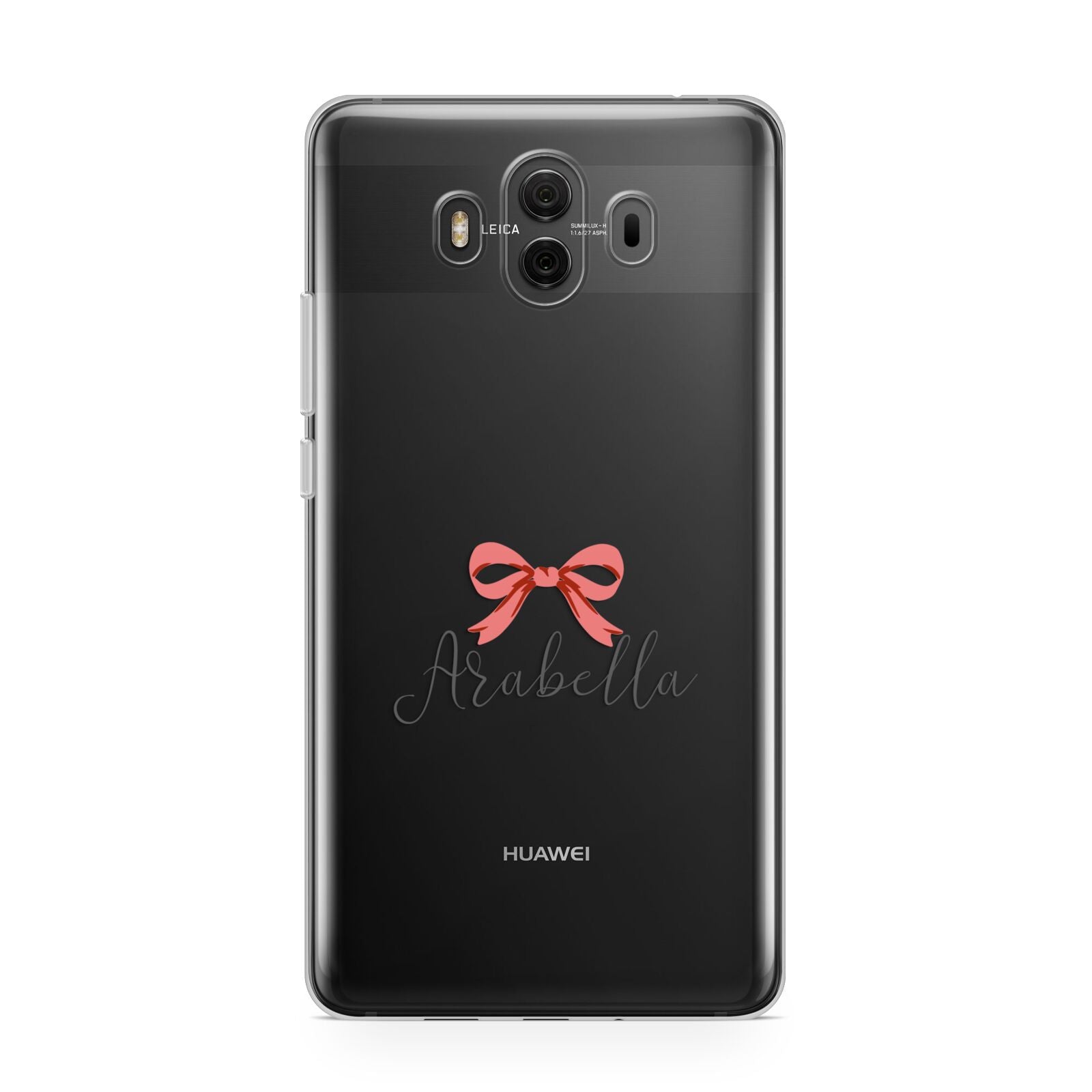 Personalised Christmas Bow Huawei Mate 10 Protective Phone Case