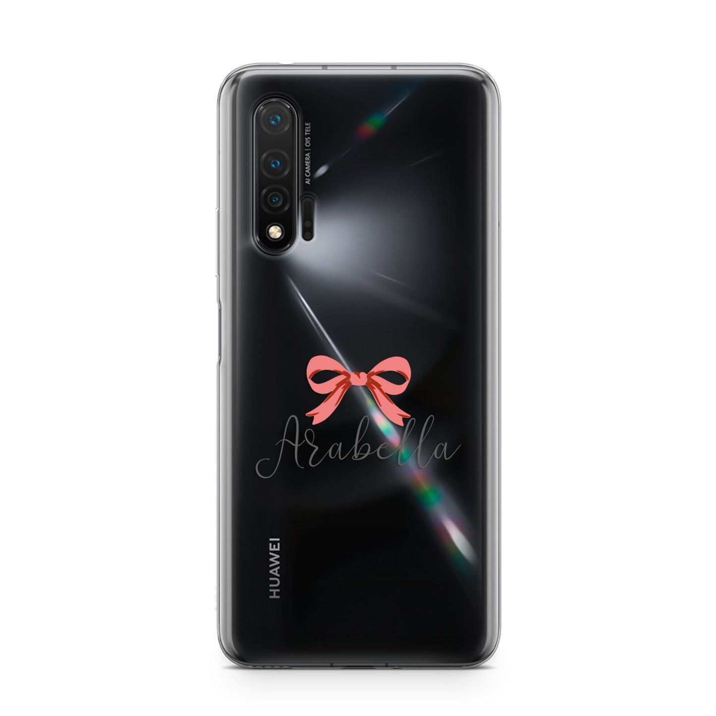 Personalised Christmas Bow Huawei Nova 6 Phone Case