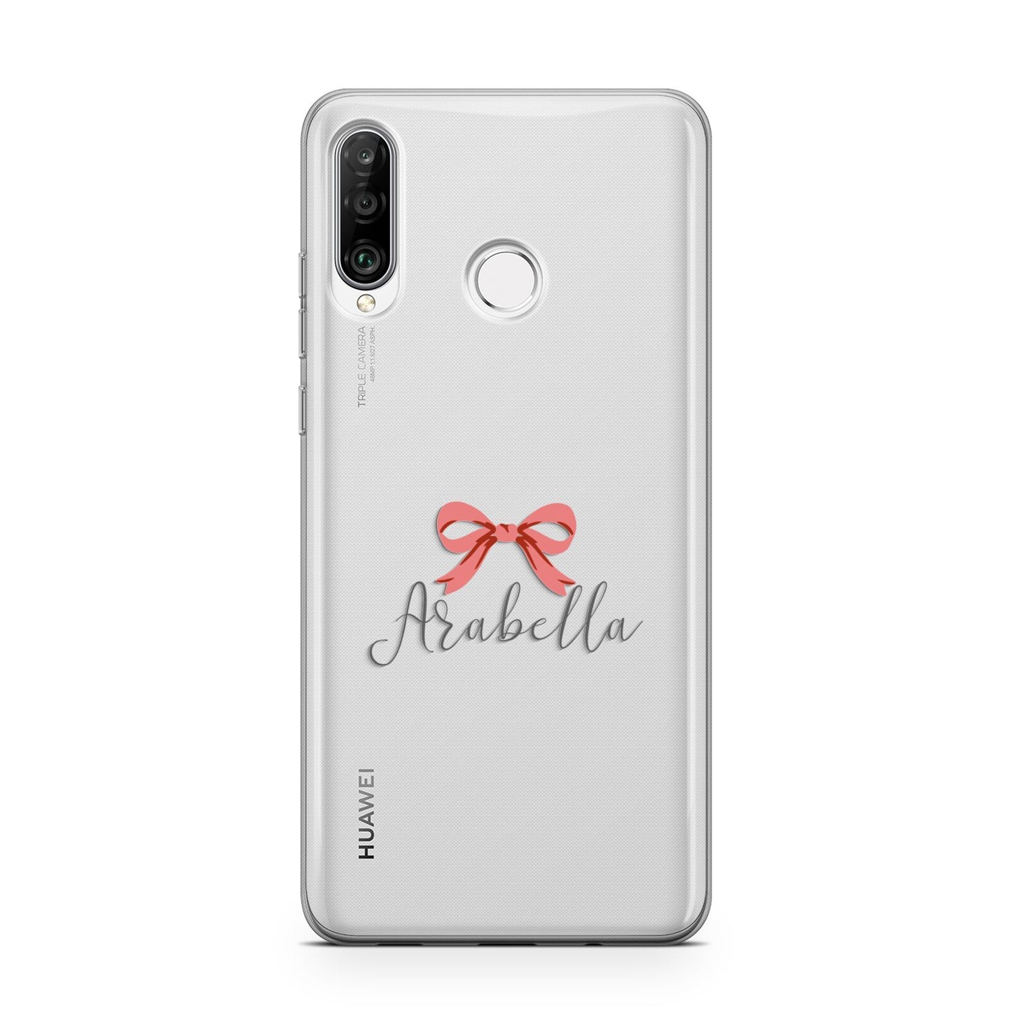Personalised Christmas Bow Huawei P30 Lite Phone Case
