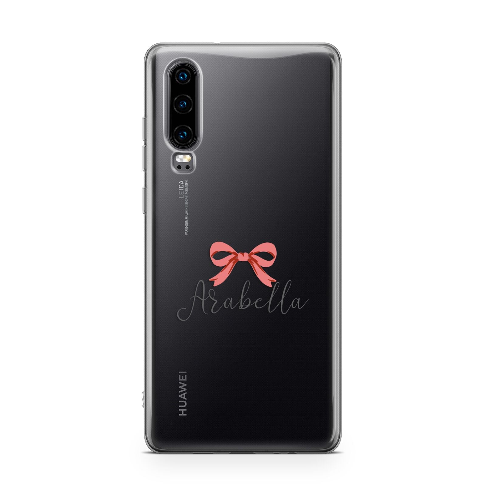 Personalised Christmas Bow Huawei P30 Phone Case