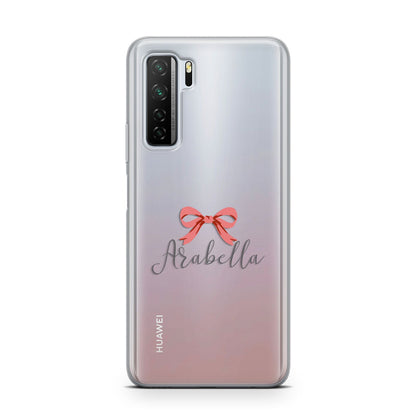 Personalised Christmas Bow Huawei P40 Lite 5G Phone Case