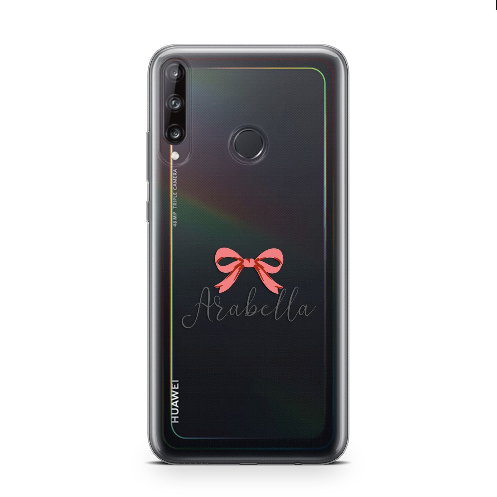 Personalised Christmas Bow Huawei P40 Lite E Phone Case
