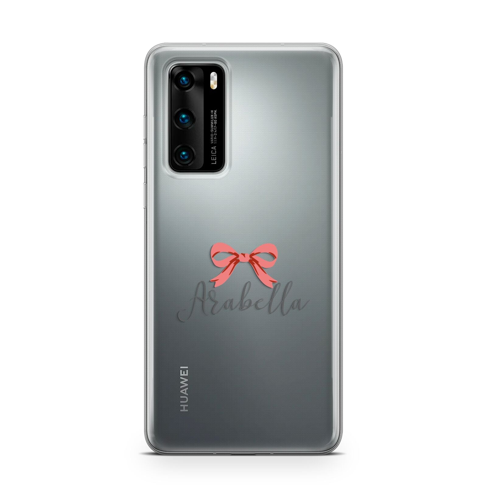 Personalised Christmas Bow Huawei P40 Phone Case