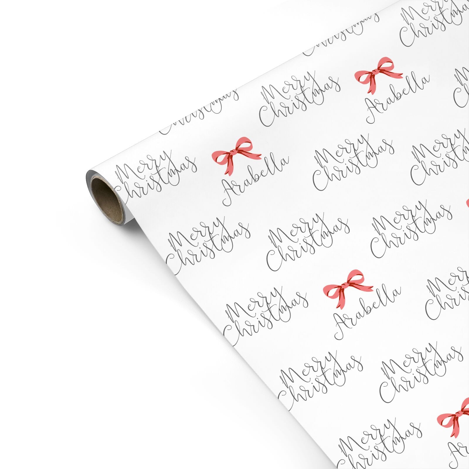 Personalised Christmas Bow Personalised Gift Wrap