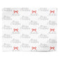 Personalised Christmas Bow Personalised Wrapping Paper Alternative