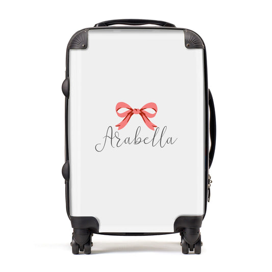 Personalised Christmas Bow Suitcase