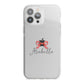 Personalised Christmas Bow iPhone 13 Pro Max TPU Impact Case with White Edges