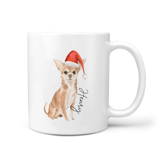 Personalised Christmas Chihuahua 10oz Mug