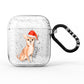 Personalised Christmas Chihuahua AirPods Glitter Case