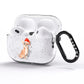 Personalised Christmas Chihuahua AirPods Pro Glitter Case Side Image