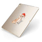 Personalised Christmas Chihuahua Apple iPad Case on Gold iPad Side View