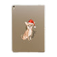 Personalised Christmas Chihuahua Apple iPad Gold Case