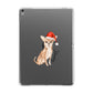 Personalised Christmas Chihuahua Apple iPad Grey Case