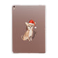Personalised Christmas Chihuahua Apple iPad Rose Gold Case
