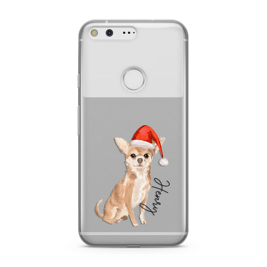 Personalised Christmas Chihuahua Google Pixel Case