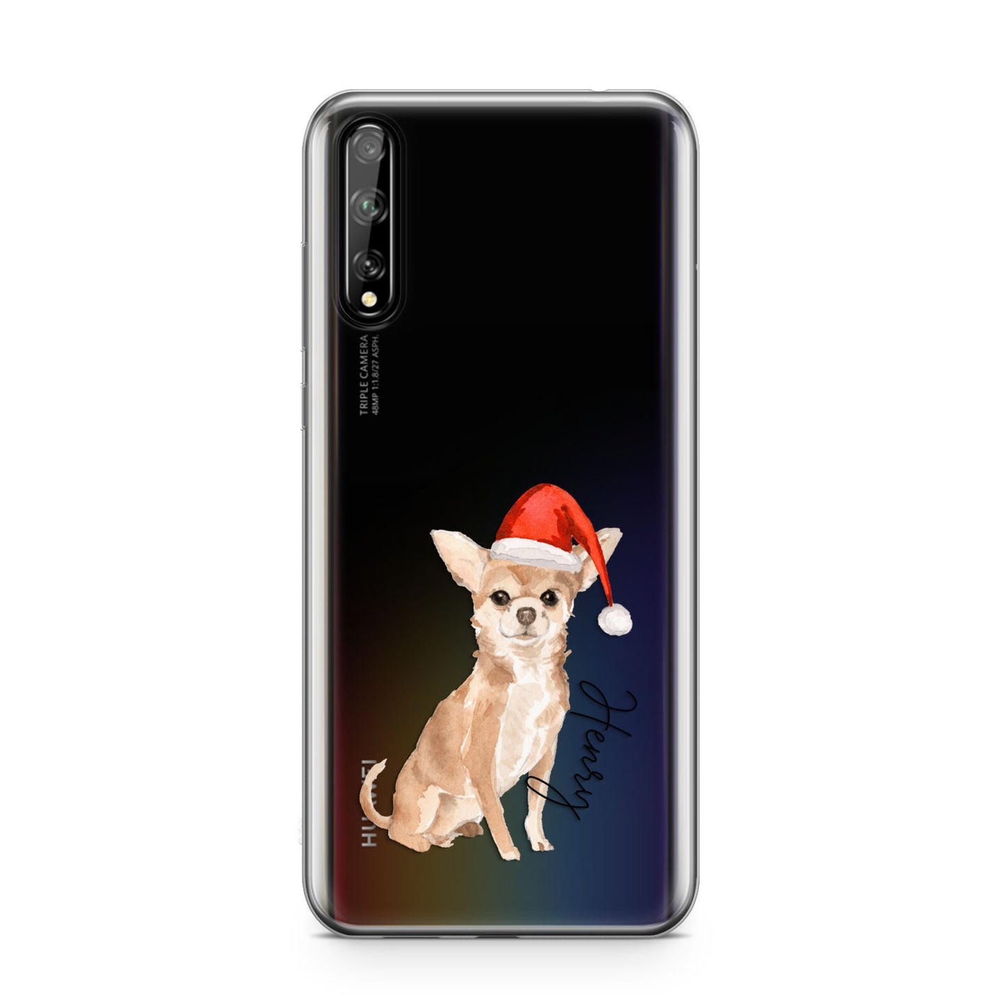 Personalised Christmas Chihuahua Huawei Enjoy 10s Phone Case