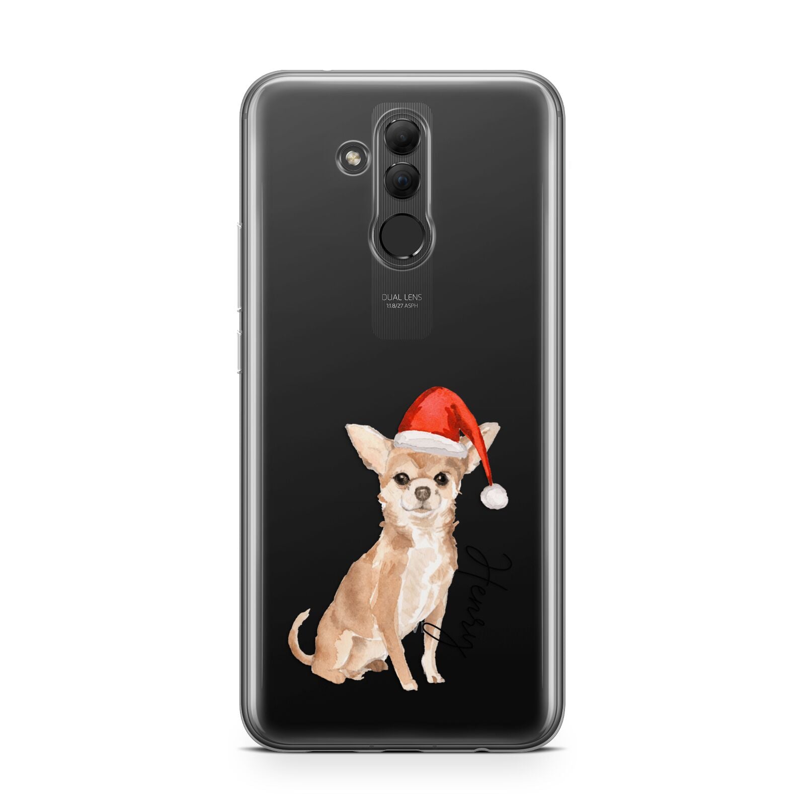 Personalised Christmas Chihuahua Huawei Mate 20 Lite