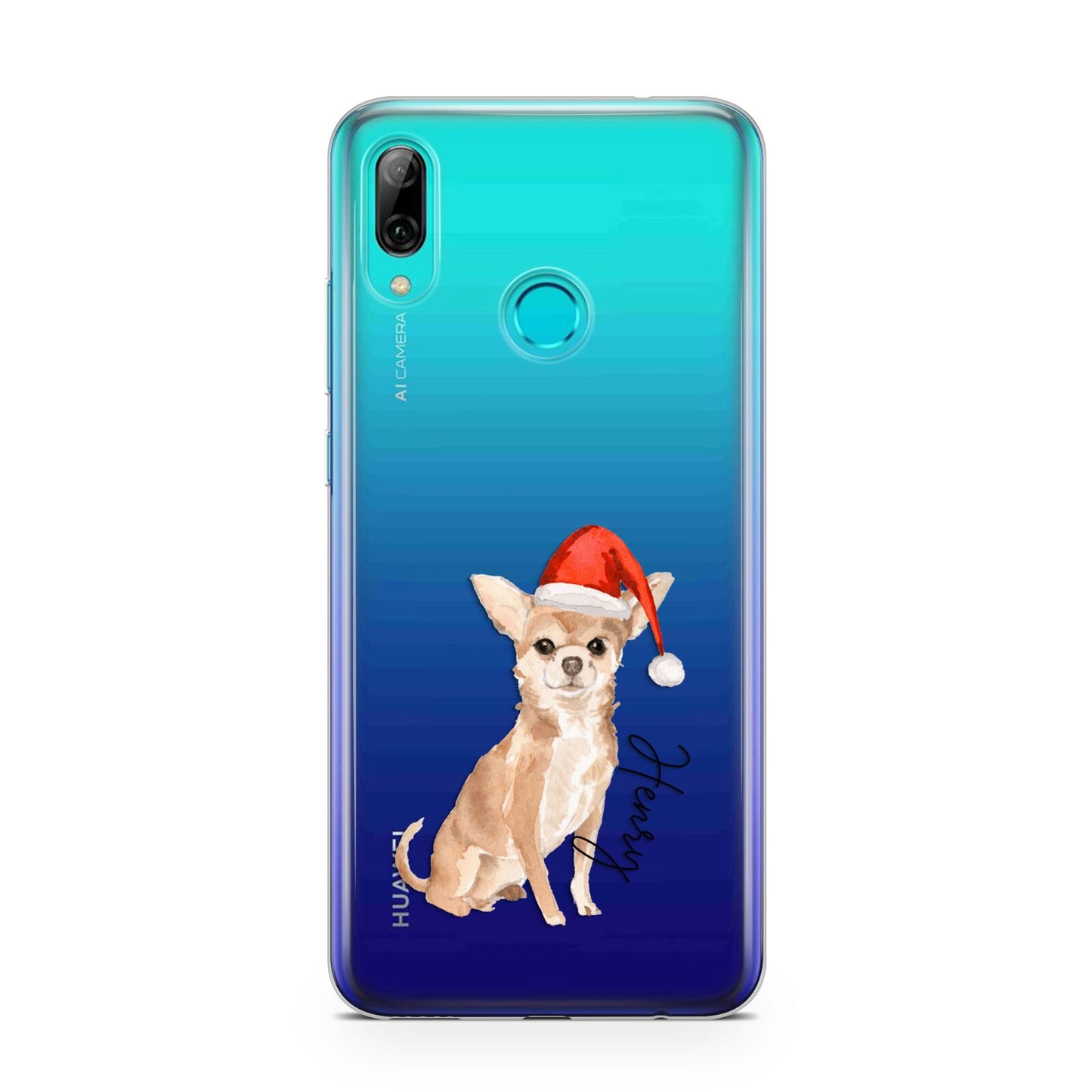 Personalised Christmas Chihuahua Huawei P Smart 2019 Case