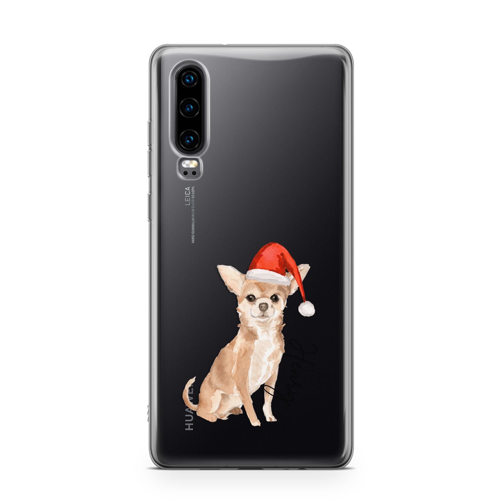 Personalised Christmas Chihuahua Huawei P30 Phone Case