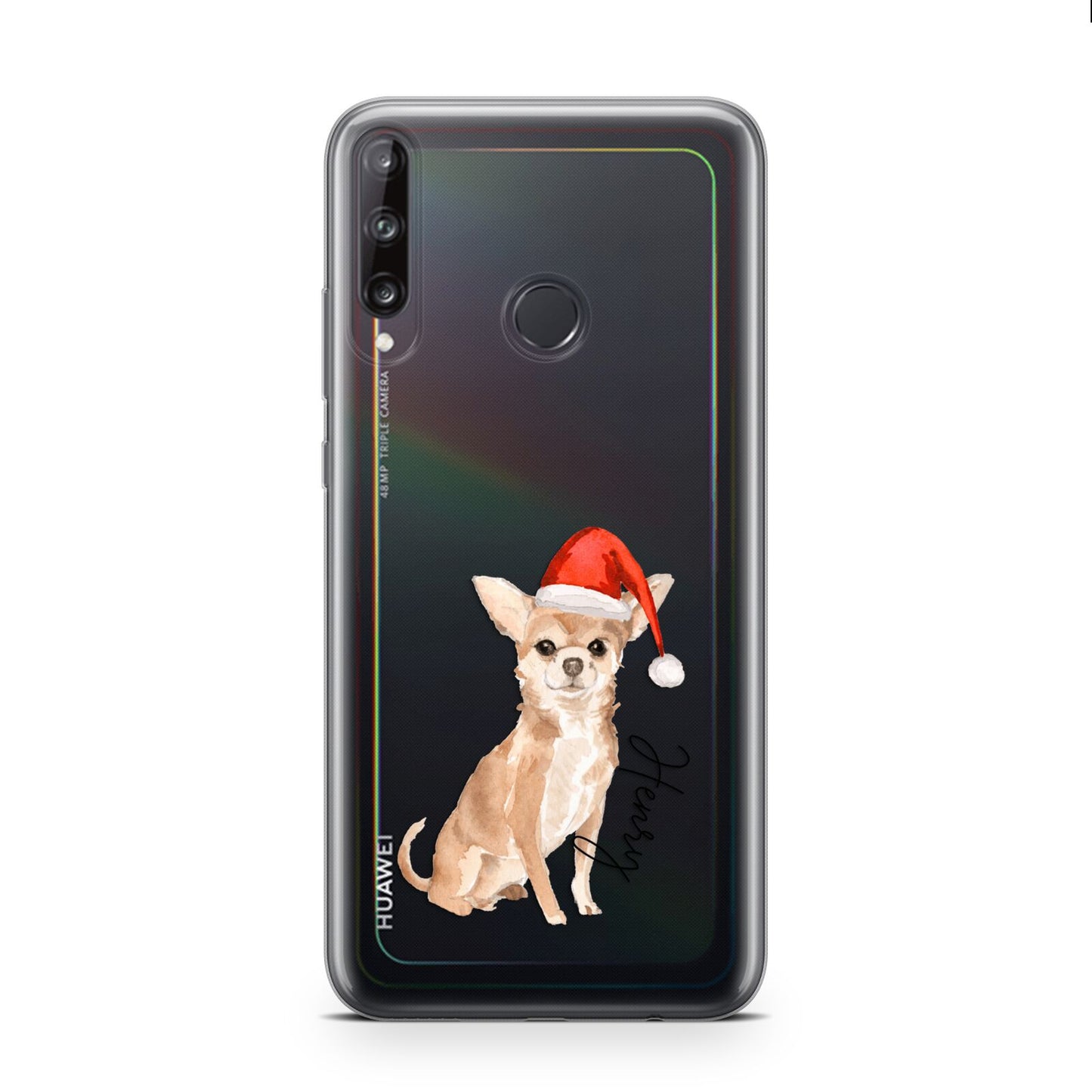 Personalised Christmas Chihuahua Huawei P40 Lite E Phone Case