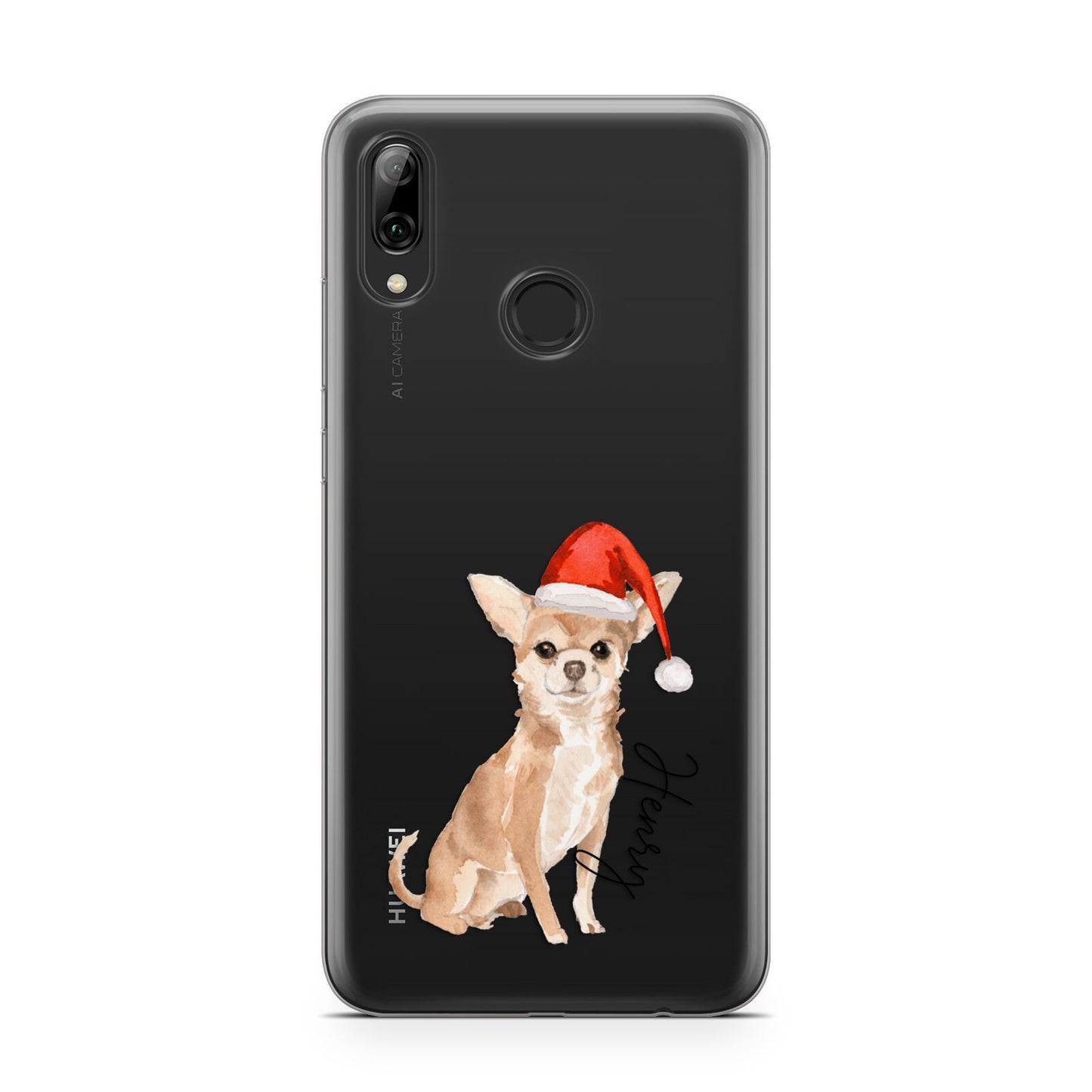 Personalised Christmas Chihuahua Huawei Y7 2019