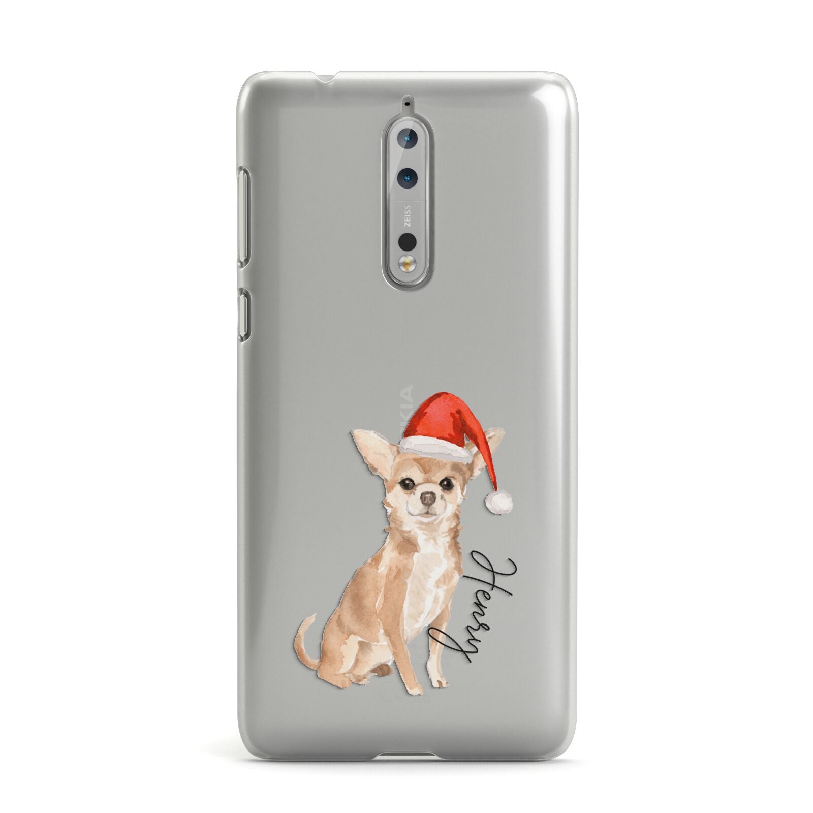 Personalised Christmas Chihuahua Nokia Case