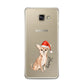 Personalised Christmas Chihuahua Samsung Galaxy A3 2016 Case on gold phone