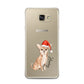 Personalised Christmas Chihuahua Samsung Galaxy A7 2016 Case on gold phone