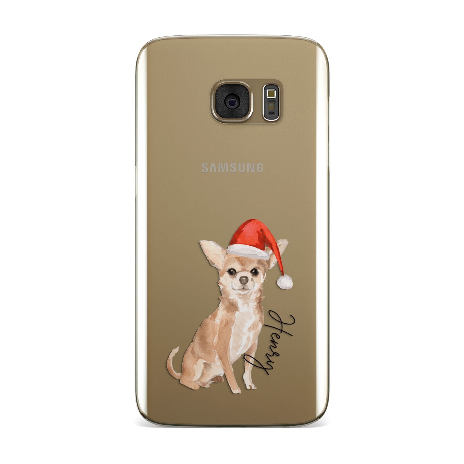 Personalised Christmas Chihuahua Samsung Galaxy Case
