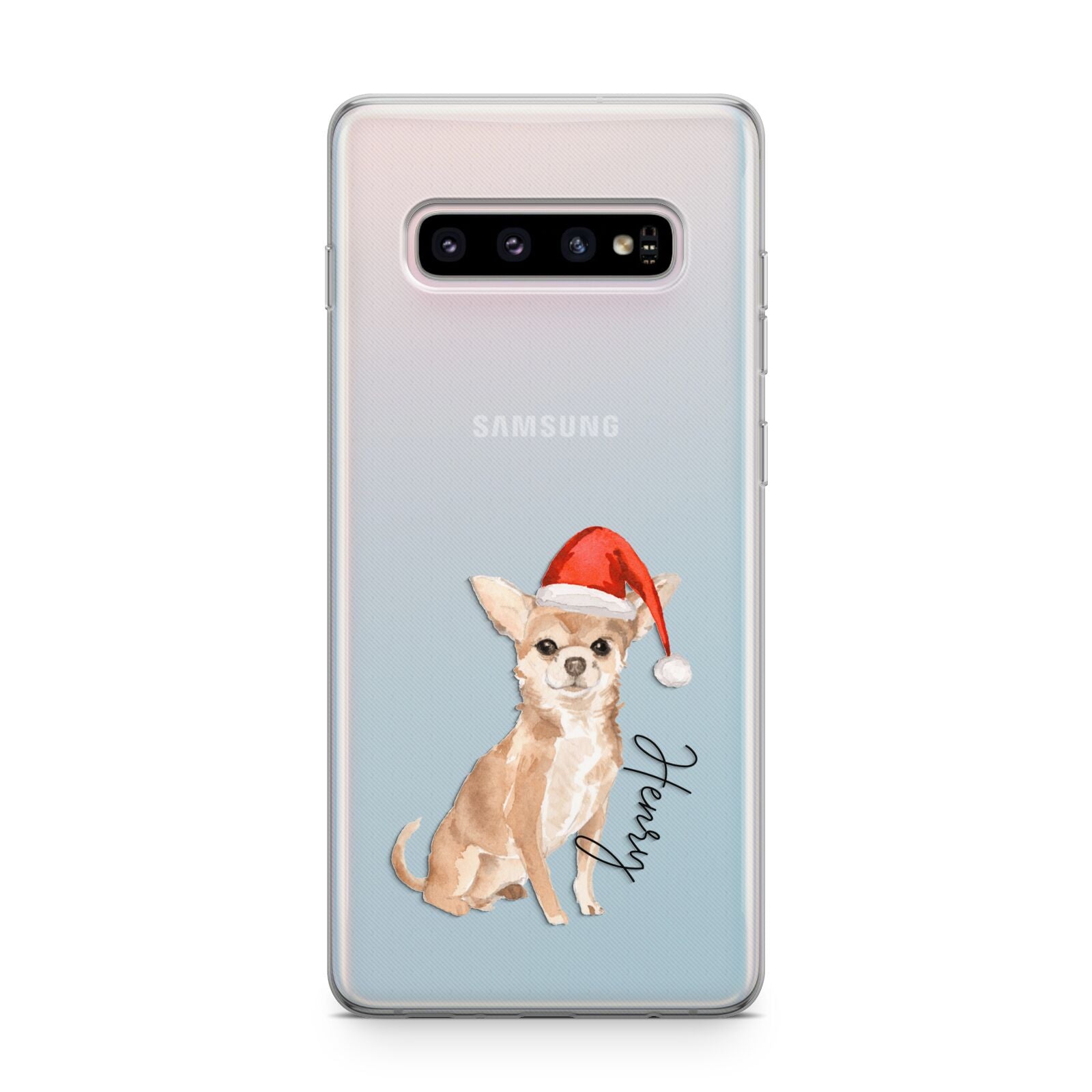 Personalised Christmas Chihuahua Samsung Galaxy S10 Plus Case