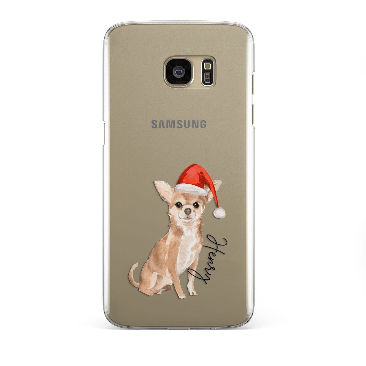 Personalised Christmas Chihuahua Samsung Galaxy S7 Edge Case
