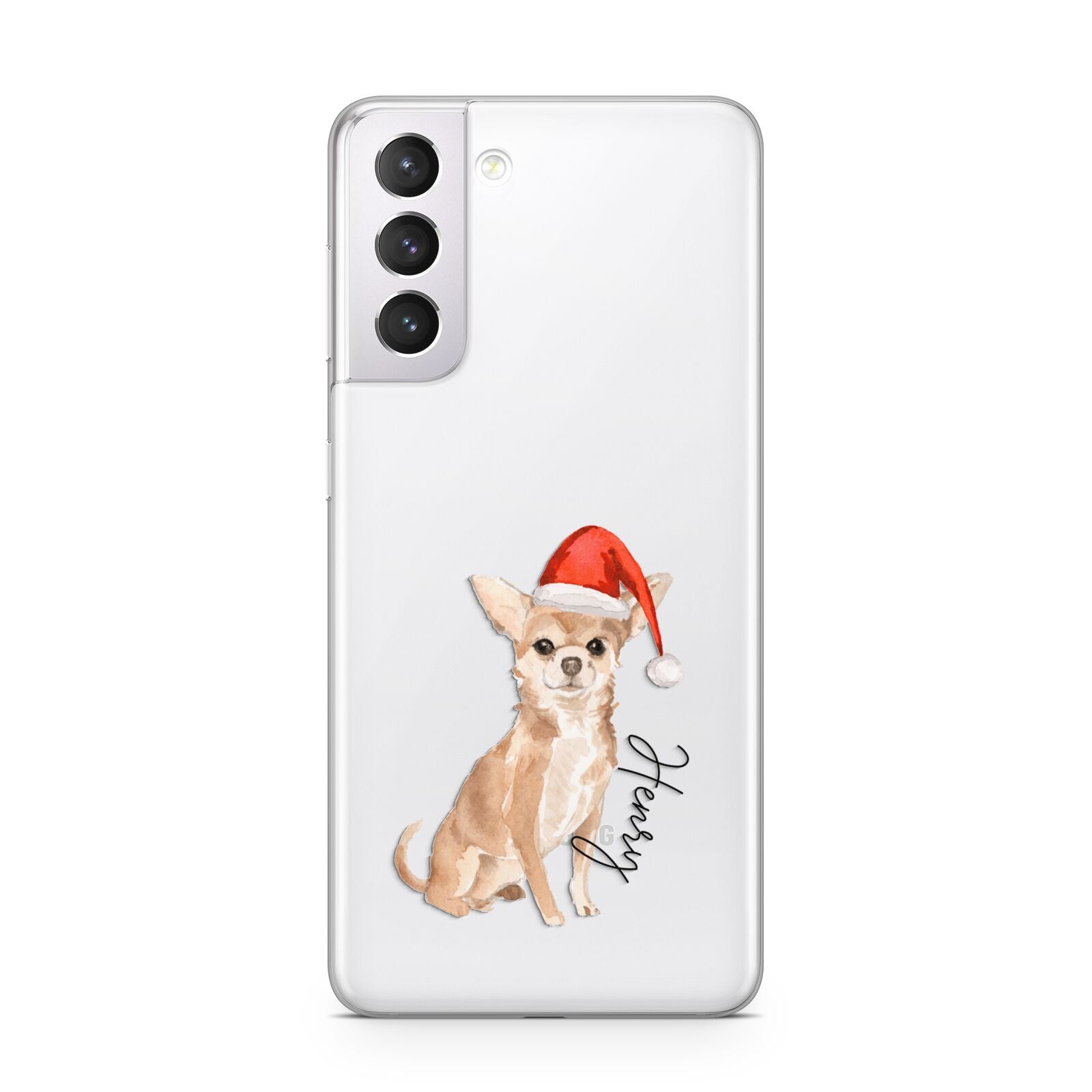 Personalised Christmas Chihuahua Samsung S21 Case