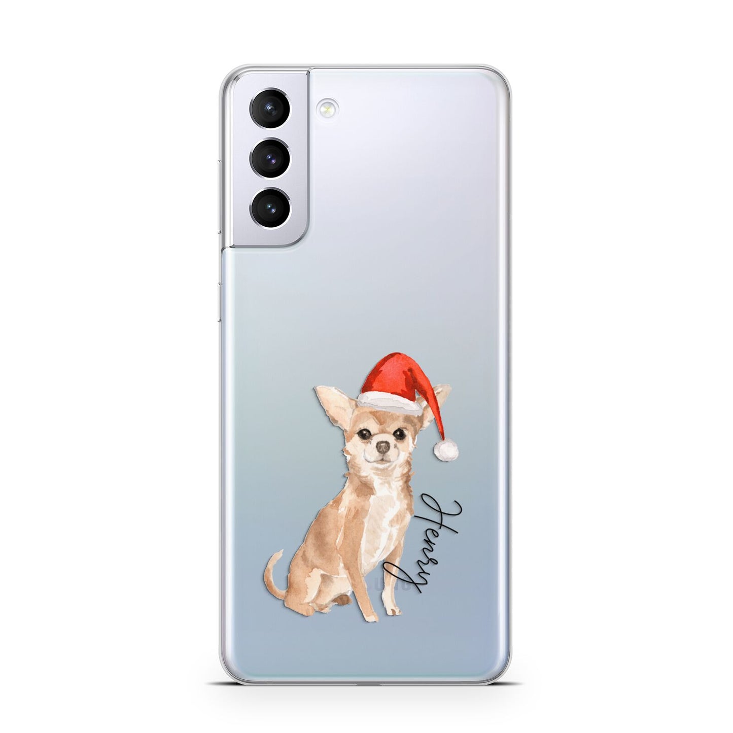 Personalised Christmas Chihuahua Samsung S21 Plus Case
