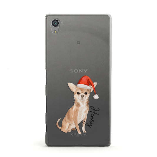 Personalised Christmas Chihuahua Sony Xperia Case