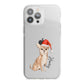 Personalised Christmas Chihuahua iPhone 13 Pro Max TPU Impact Case with White Edges