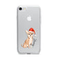 Personalised Christmas Chihuahua iPhone 7 Bumper Case on Silver iPhone