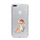 Personalised Christmas Chihuahua iPhone 7 Plus Bumper Case on Silver iPhone