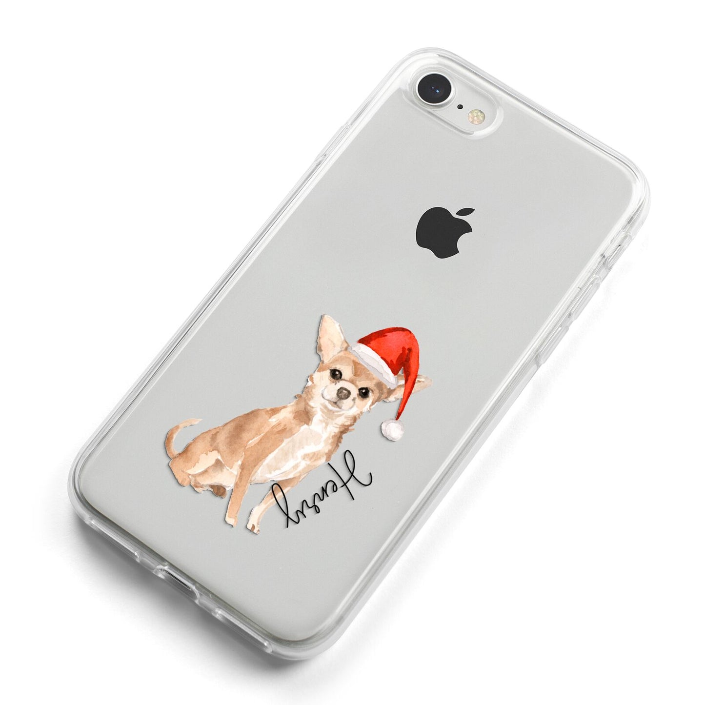 Personalised Christmas Chihuahua iPhone 8 Bumper Case on Silver iPhone Alternative Image