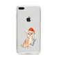 Personalised Christmas Chihuahua iPhone 8 Plus Bumper Case on Silver iPhone