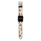 Personalised Christmas Dog Antler Apple Watch Strap with Silver Hardware